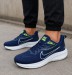 Nike Zoom Running shoes in navy blue with white midsoles